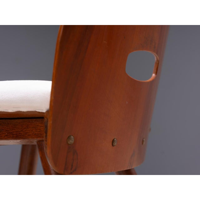 Brown Vintage Chairs Tatra Pravenec Gentleman Mid-20th Century, Czechoslovakia, 1950s, Set of 4 For Sale - Image 8 of 9