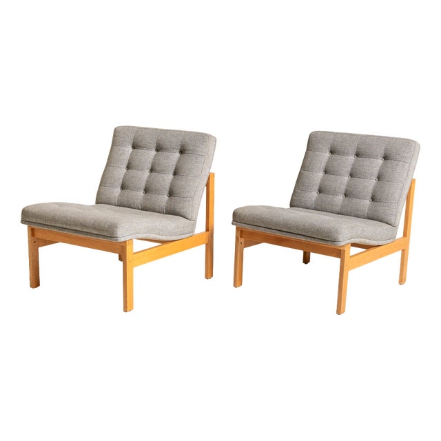 Moduline Lounge Chairs by Torben Lind and Ole Gjerløv-Knudsen for France & Søn, Denmark, 1960s, Set of 2 For Sale