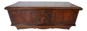 Vintage Cedar Lined Hope Chest | Solid Cedar Blanket Chest | Storage Trunk