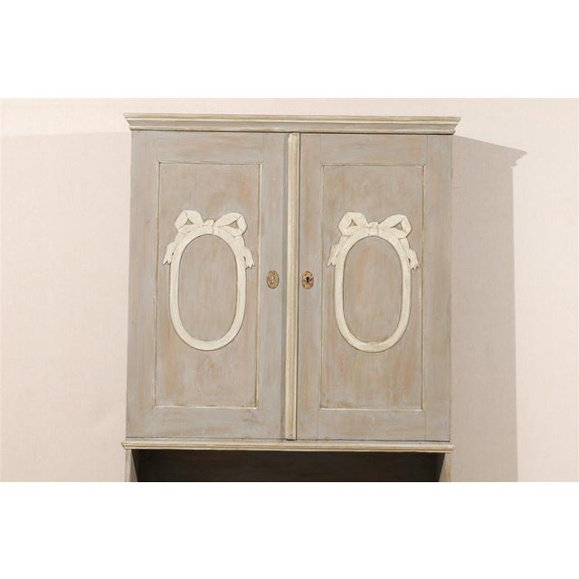 Early 19th Century Early 19th Century Swedish Painted Skap Cabinet For Sale - Image 5 of 7