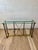1960s Vintage Hollywood Regency Brass and Glass Console Table With Bronze Supports For Sale - Image 5 of 10