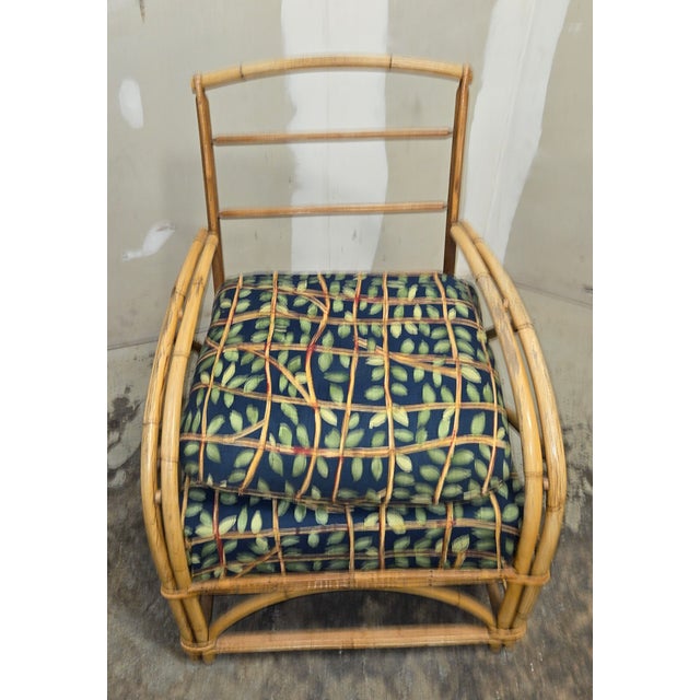 1940s Pair of Ficks Reed Club Chairs Attributed Paul T. Frankl For Sale - Image 17 of 18