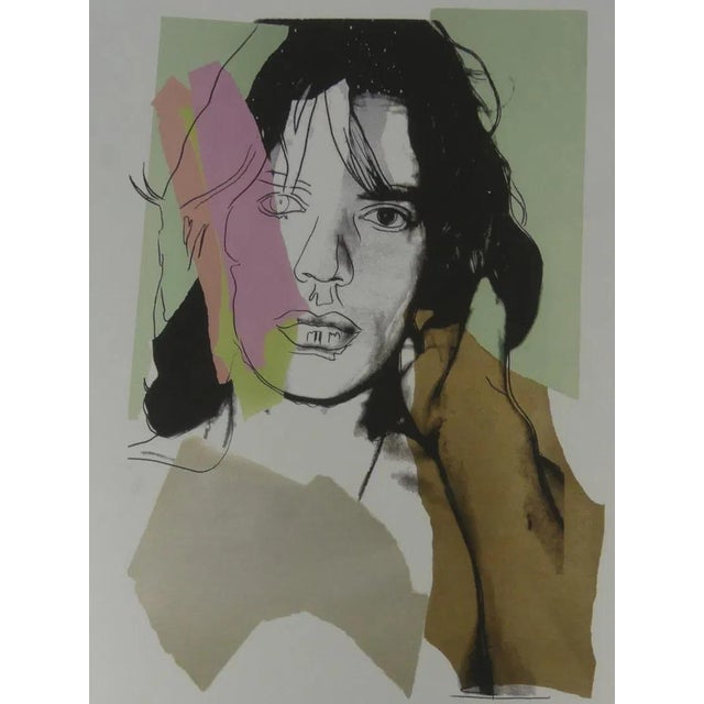 Andy Warhol "MICK JAGGER" offset lithograph in colors on Arches paper, Georges Israel Editeur, sheet size 38,5 x 57 cm,...