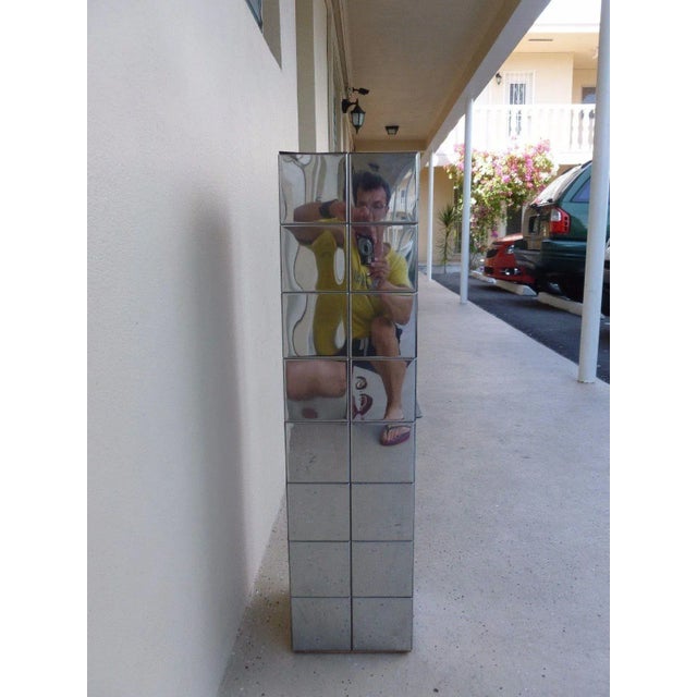 Metal 1970's Vintage Paul Evans Cityscape Style Chrome Patch Pedestal For Sale - Image 7 of 11