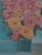 Abstract Folk Art Floral Acrylic Painting, “Grandma’s Flowers,” Framed Acrylic Painting On Canvas Panel, Signed, Melinda S...