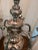 Vintage Six Arm Colonial Silver-Plated Chandelier For Sale - Image 4 of 11