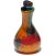 Mid 20th Century Vintage Murano Painterly Oriente Design Gold Flecks Italian Art Glass Abstract Double Spout Flower Vase For Sale - Image 5 of 10