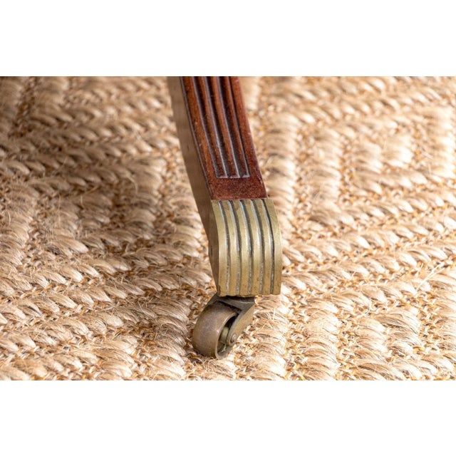 Antique Mahogany Extension Twin Oval Pedestal Dining Table For Sale - Image 12 of 13