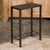 Narrow Side Table with Louis Vuitton Leather Top and Custom Metal Stand For Sale - Image 9 of 11
