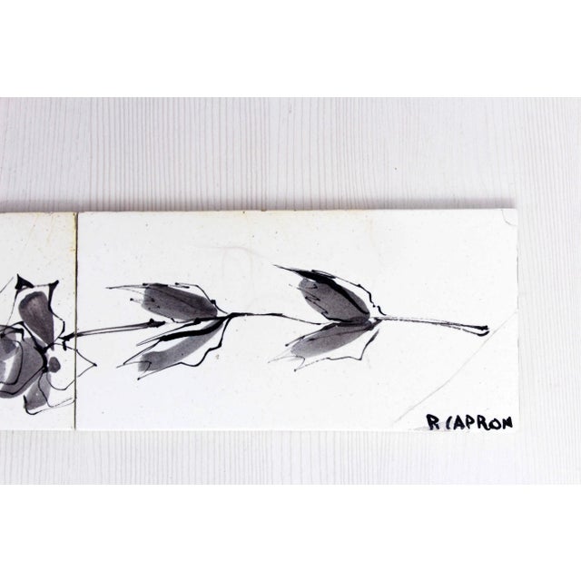 Roger Capron Ceramic Tile Triptych by Roger Capron, Set of 3 For Sale - Image 4 of 11