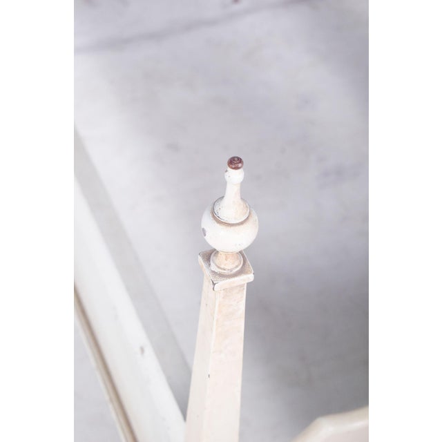 White Vintage French White Painted Single Bed, 1920 For Sale - Image 8 of 11