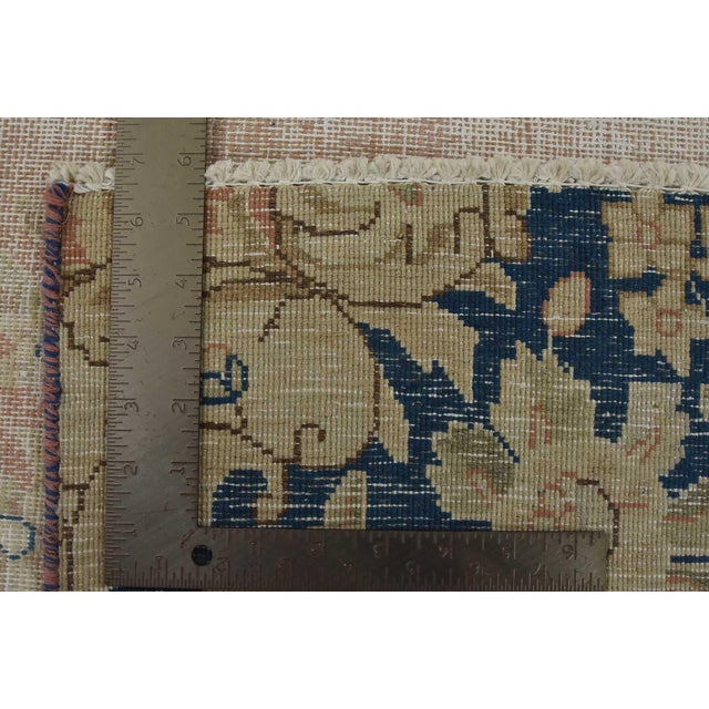 Kerman Rug 7’11” X 11’7” Pink Wool Vintage Distressed Hand-Knotted Carpet For Sale - Image 15 of 15