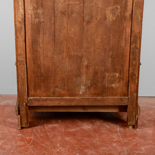 Antique Single-Door Wardrobe with Mirror, 1890s For Sale - Image 6 of 18
