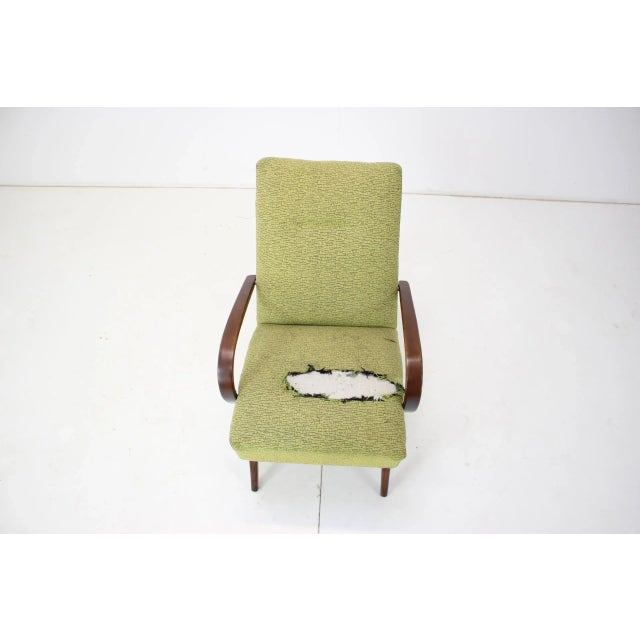 Beech Armchair attributed to Jaroslav Smidek for Ton, Czechoslovakia, 1960s For Sale - Image 3 of 11