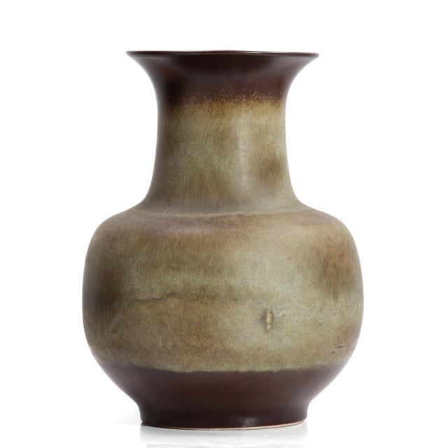Mid-Century Modern 715 1960s Mid Century Floor Vase Earth Tone Steuler Keramik East Germany For Sale - Image 3 of 13