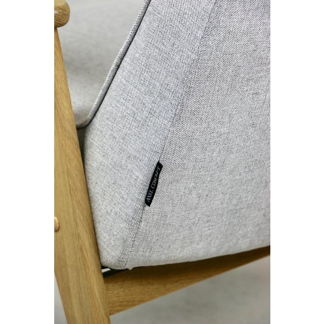 Beige & Gray Model 366 Lounge Chair by Józef Chierowski, 1970s For Sale - Image 9 of 15