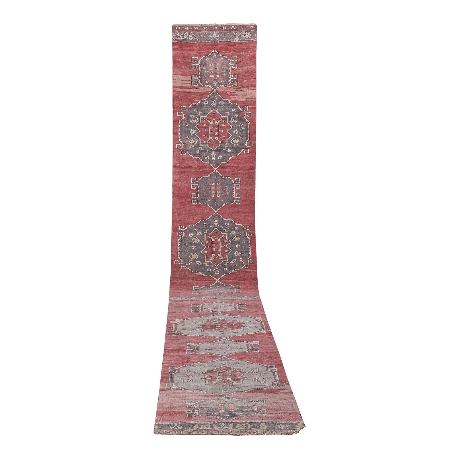 Turkish Red Extra Long Stair Rug - Hallway Tread 3'1'' X 22'1'' | Chairish