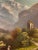 The Ruine Undspunnen and the Jungfrau, Oil on Cardboard, 19th Century For Sale - Image 6 of 8