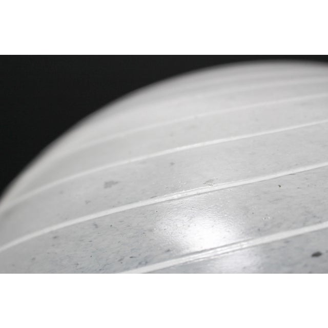Mid-Century Swirl Murano Glass Ball Table Lamp with Chrome Base, 1970s For Sale - Image 10 of 13