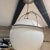 White 1960s Frosted Glass Pendant Lamp in Vico Magistretti Style Mid Century Modern For Sale - Image 8 of 11