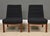 1950s Edward Wormley for Dunbar Black Walnut Slipper Lounge Chairs - A Pair For Sale In Boston - Image 6 of 10