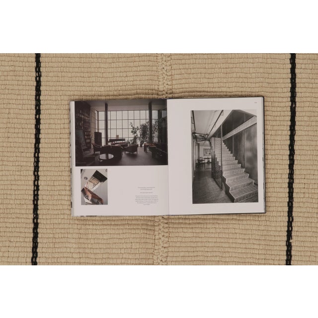 Textile Rug & Kilim Contemporary Rez Kilim Flatweave Rug With Tonal Striped Design For Sale - Image 7 of 11