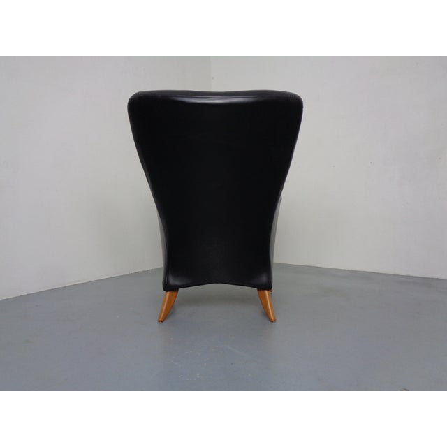 Tenor Leather Lounge Chair by Søren Nissen and Ebbe Gehl for Nielaus Jeki, Denmark, 1980s For Sale - Image 6 of 16
