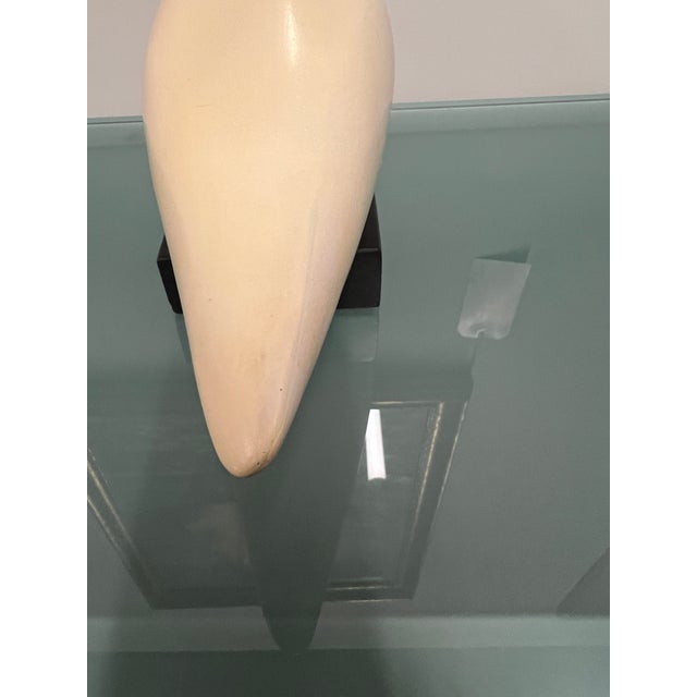 Cream 1960s Mid-Century Sculpture by Cleo Hartwig Titled "Peace Dove" For Sale - Image 8 of 10