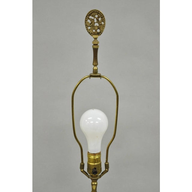 Vintage Japanese Blue White Porcelain Jardinierie Vase Chinoiserie Table Lamp For Sale - Image 10 of 15