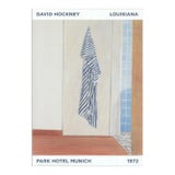 2020 David Hockney 'Park Hotel Munich' Pop Art Blue,White,Brown Denmark Offset Lithograph For Sale