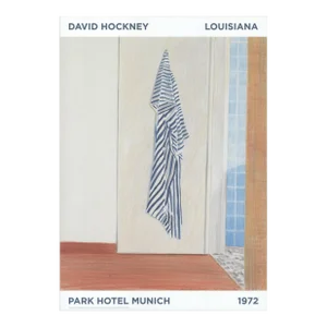 2020 David Hockney 'Park Hotel Munich' Pop Art Blue,White,Brown Denmark Offset Lithograph