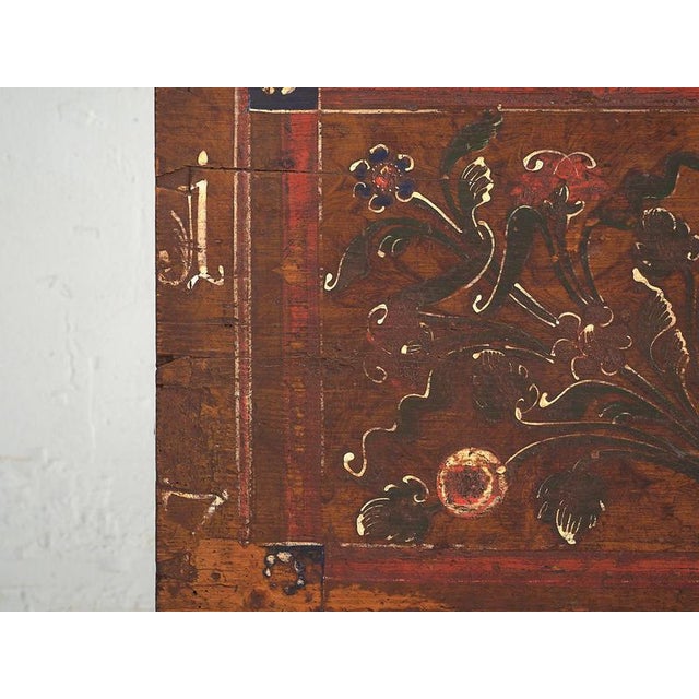 Painted Chest with Floral Details, 1870s For Sale - Image 15 of 18