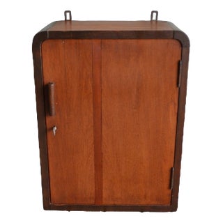 Antique Art Deco Medicine Cabinet in Mahogany For Sale