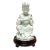 Andrea by Sadek Blue Porcelain Buddha Figurine on Stand For Sale