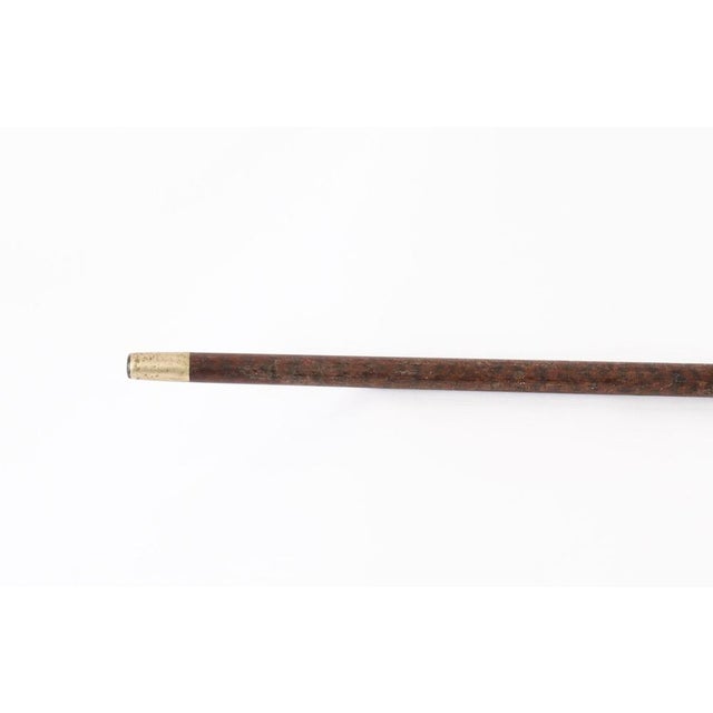 Antique French Silver Walking Cane Stick, 1800s For Sale - Image 4 of 12