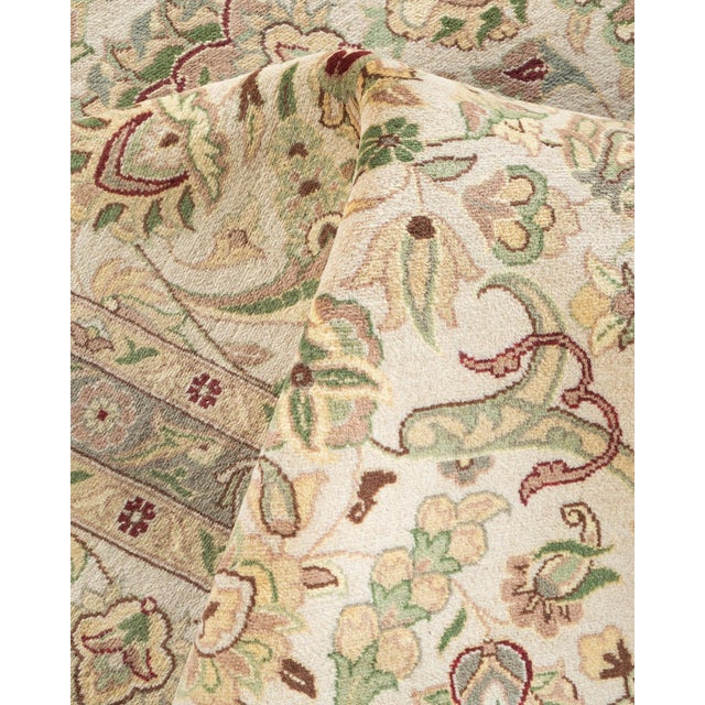 Textile Mogul, One-of-a-Kind Hand-Knotted Area Rug - Ivory, 9' 3" x 12' 4" For Sale - Image 7 of 8