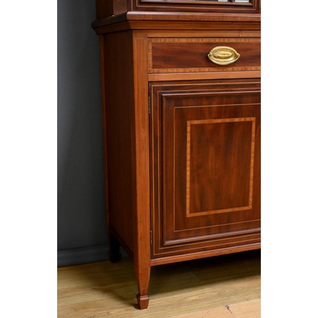 Edwardian Style Mahogany Bookcase For Sale - Image 9 of 18