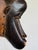Brown 20th Century Baule Portrait Mask in Lucite Museum Display For Sale - Image 8 of 11