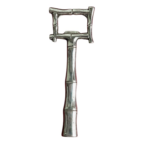 Vintage Silver Plated Bottle Opener, 1970s For Sale