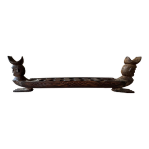 Antique Carved Congkak Mancala Sculpture