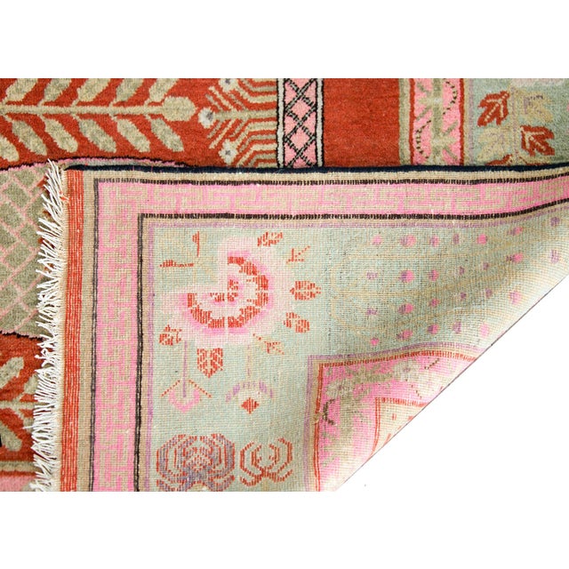 Asian Antique Early 20th Century Central Asian Khotan Rug For Sale - Image 3 of 14