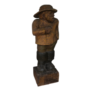 Vintage Carved Woodsman