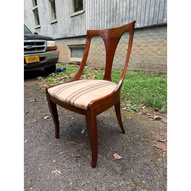 Vintage Pair of Regency Style Emprire Directorie Style Dining Side Chairs. Possibly Attributed to Kindel For Sale In Washington DC - Image 6 of 10