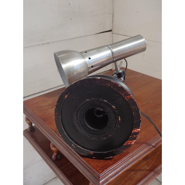 Steel and Wood Table Lamp attributed to Goffredo Reggiani for Reggiani, 1970s For Sale - Image 13 of 17