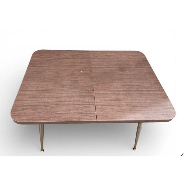Mid Century Modern Dinette Table With Leaf by Haywood-Wakefield 1950s Made in Usa For Sale - Image 11 of 15