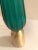 Green Contemporary Sea-Green Murano Glass Table Lamp With Shade For Sale - Image 8 of 9