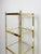 Mid 20th Century Brass Glass 5-Tier Shelf Vintage Hollywood Regency MCM Chrome 59" Tall For Sale - Image 5 of 9