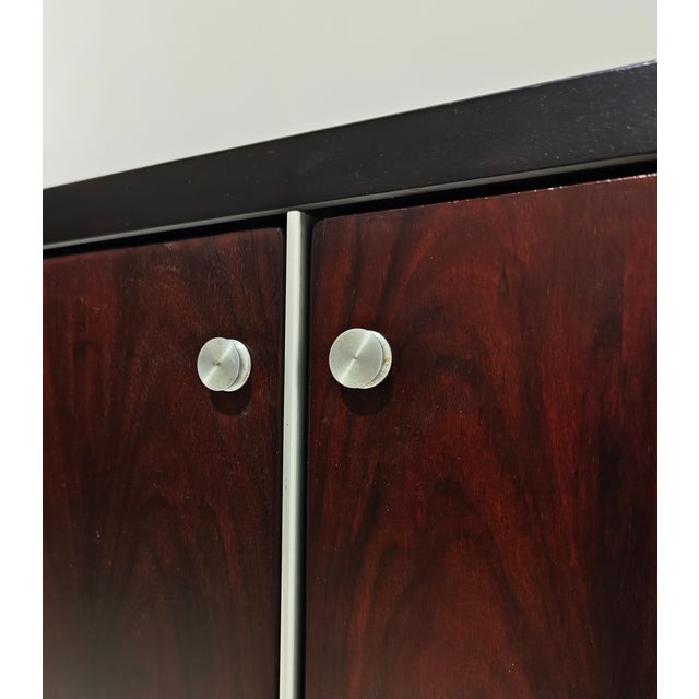 Italian Modular Furniture in Wood, Aluminum, and Glass attributed to Vittorio Introini, 1970s For Sale - Image 10 of 18