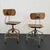 Pair of Industrial Height Adjustable Rolling Office Chairs by Toledo For Sale In New York - Image 6 of 9