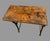 Vintage Antique Industrial Saltzman Chicago Cast Iron Table With Wooden Top For Sale - Image 6 of 9